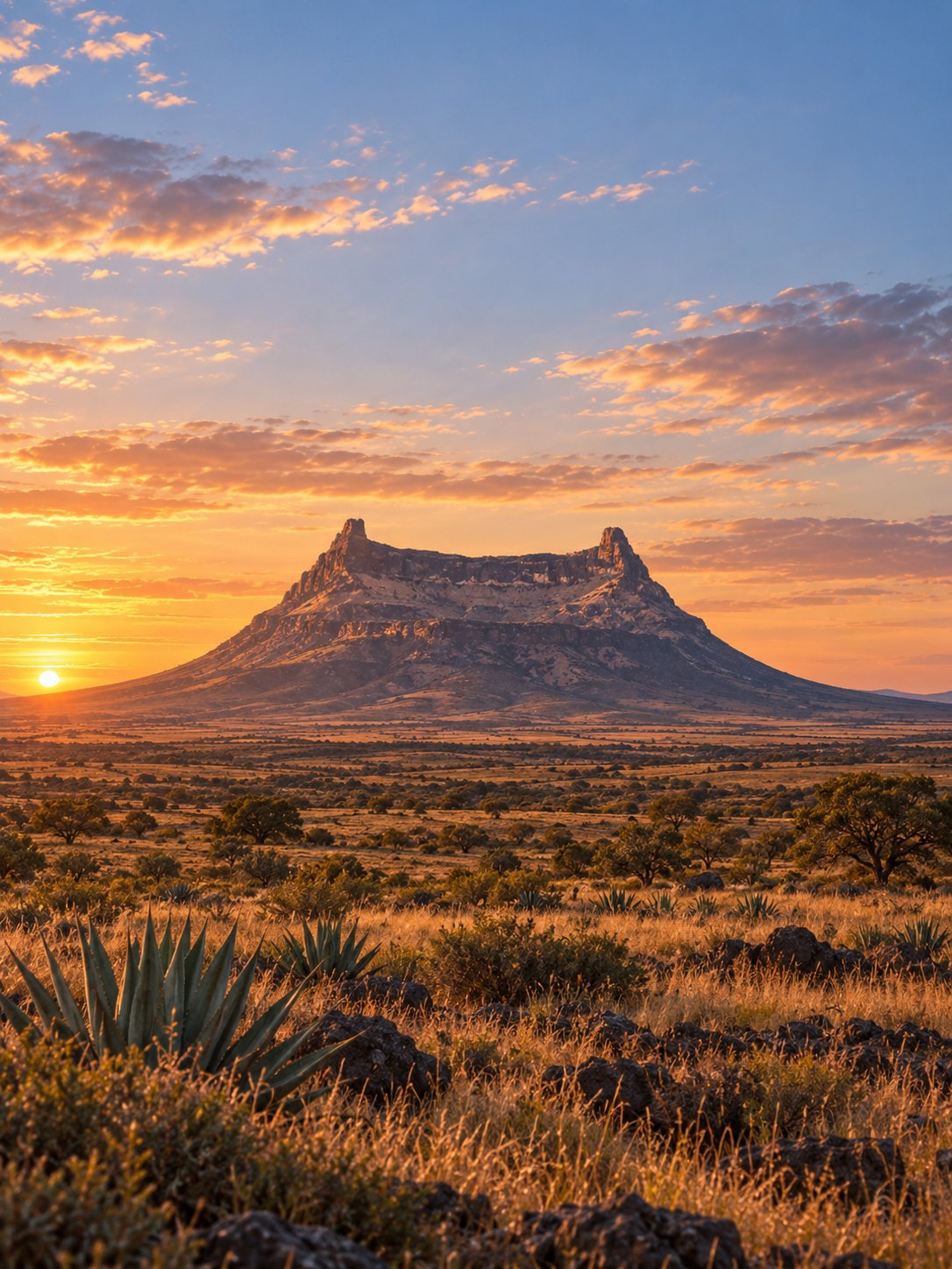 La sierra de Jalisco al amanecer